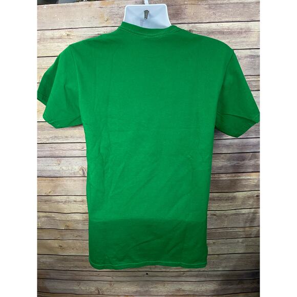 I Mustache You For A Beer T-Shirt Green M Funny Irish Shamrock St Patrick’s Day - Picture 2 of 7